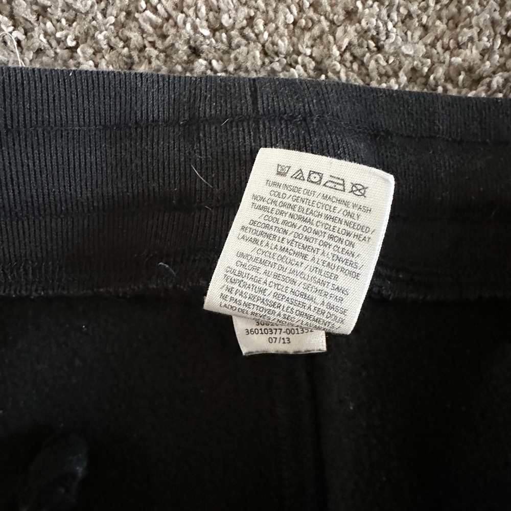 Victoria’s Secret PINK black medium joggers drawcord adjustable waist white P - Picture 6 of 12